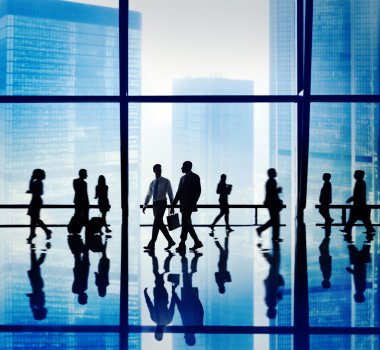 İş Adamlarının Silüetleri