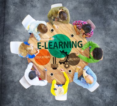 E-learning Information Concept clipart