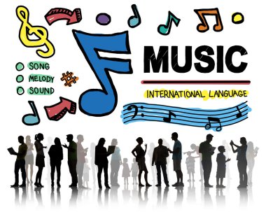 Müzik, eğlence medya kavramı