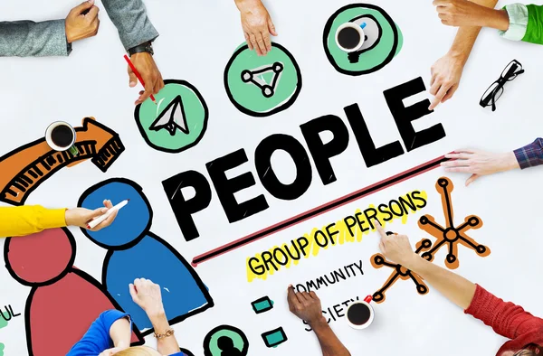 Concepto de comunidad de personas — Foto de Stock