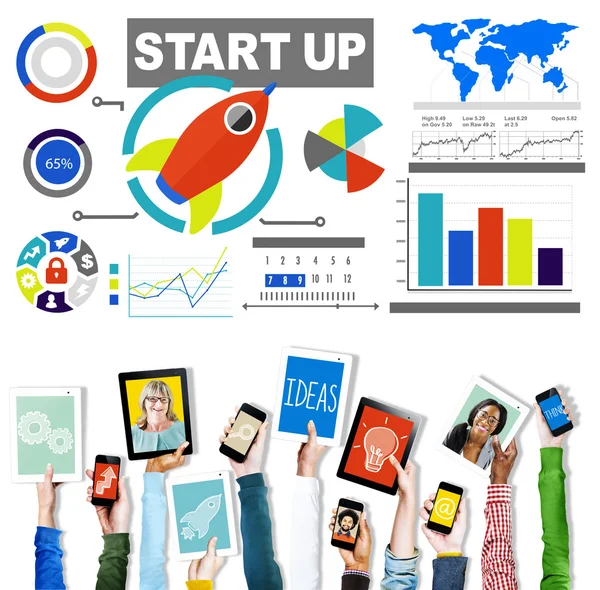 Plan Startup strategi affärsidé — Stockfoto