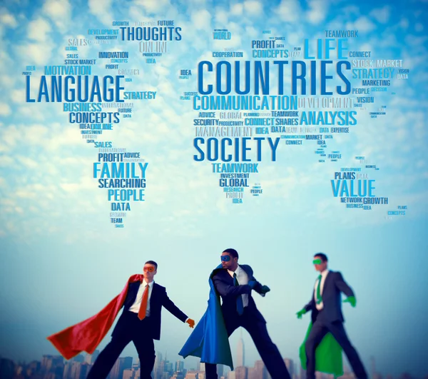 Jazyk rodiny zemí koncept — Stock fotografie