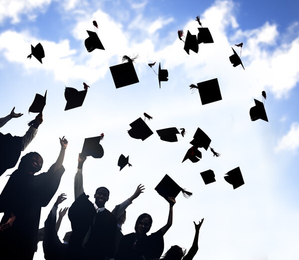 Students Celebration Graduation, Education Concept