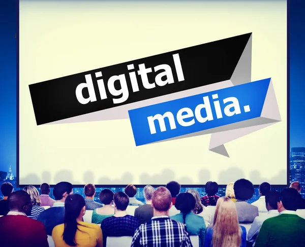Digital Media Content koncept — Stockfoto