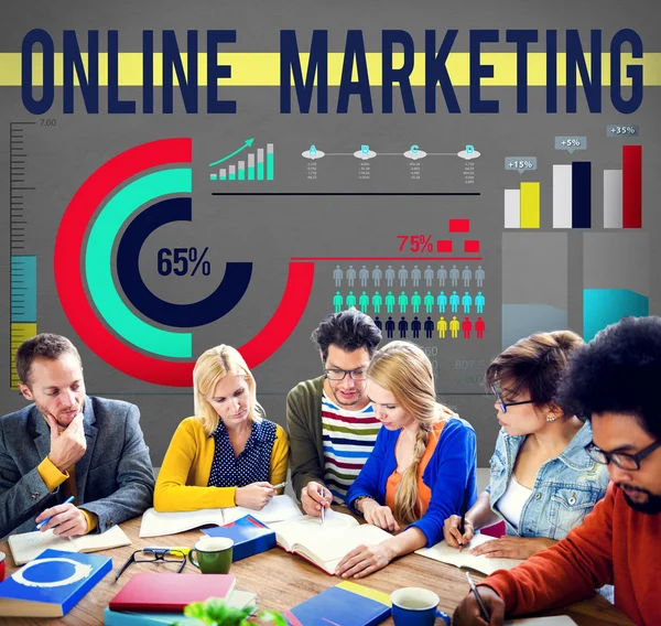 Online Marketing, reklamę koncepcja — Zdjęcie stockowe