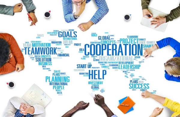 Coorperación Business Teamwork Concept — Foto de Stock