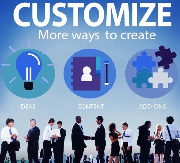 Customize Ideas, Individuality Concept — Stock Photo, Image