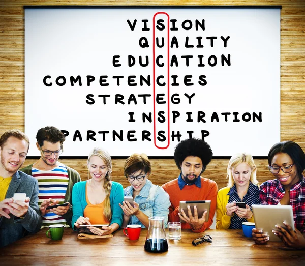 Diversiteit mensen en strategie visie Concept — Stockfoto