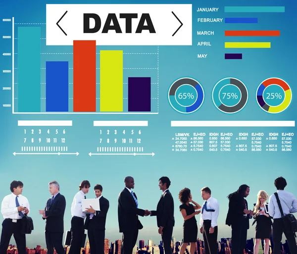 Adatok Analytics, statisztikai információ fogalma — Stock Fotó