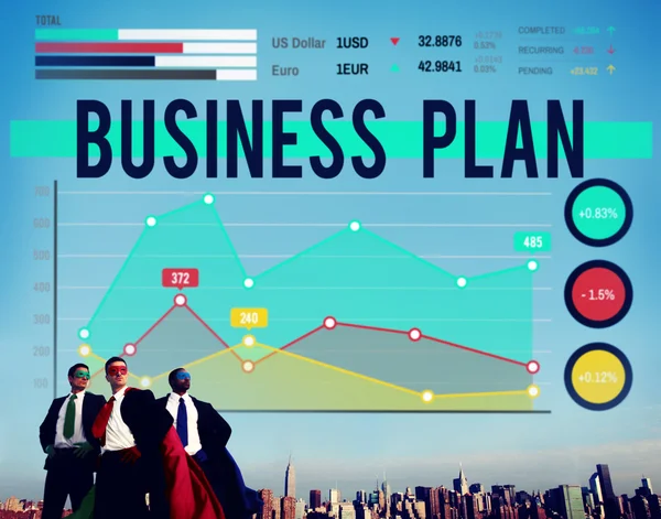 Biznes Plan strategii koncepcji — Zdjęcie stockowe