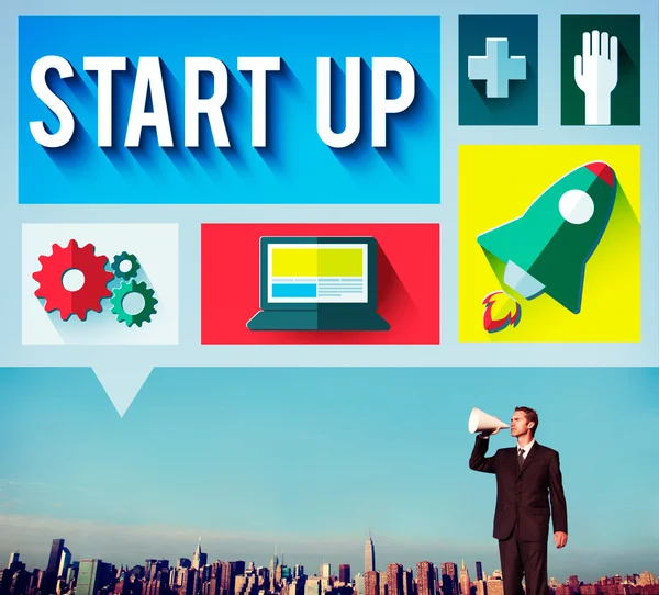 Start Up Launch Growth Concept — Stock Photo, Image