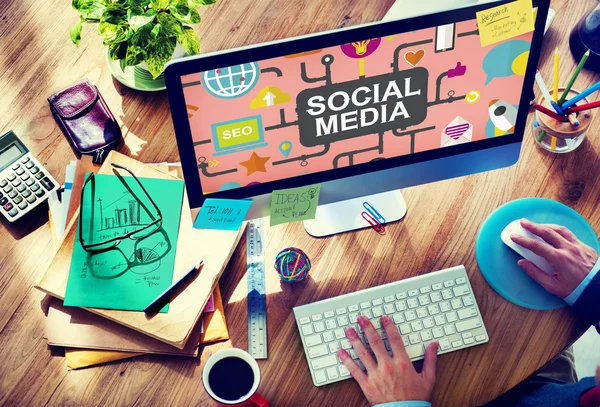 Concetto di social media — Foto Stock