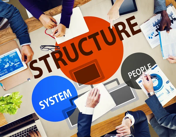 Structure d'entreprise Organisation d'entreprise Concept — Photo