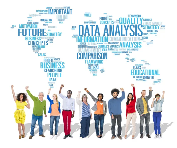 Analys av data, Analytics jämförelse koncept — Stockfoto
