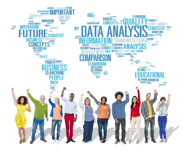 Analisis Data, Analisa Konsep Perbandingan — Stok Foto