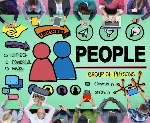 Grupo Citizen Community Concept — Foto de Stock