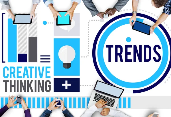 Marketing Concepto de Tendencia Contemporánea — Foto de Stock