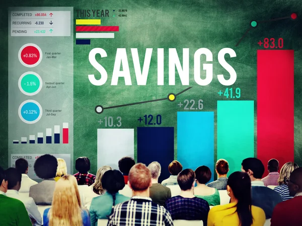 Szeminárium és a megtakarítás fogalma — Stock Fotó