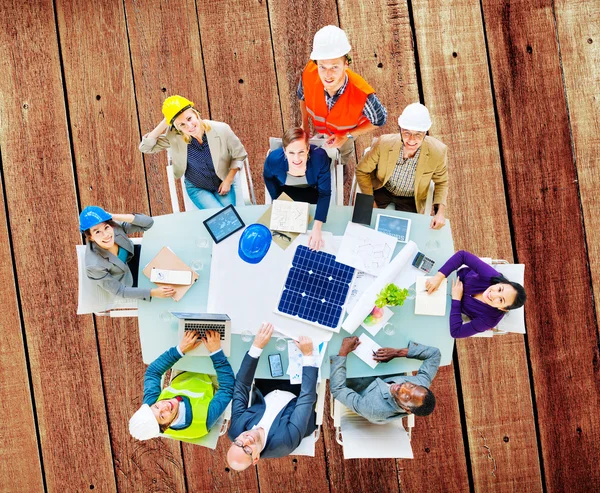 Architects and Engineers on Meeting — Stock Photo, Image