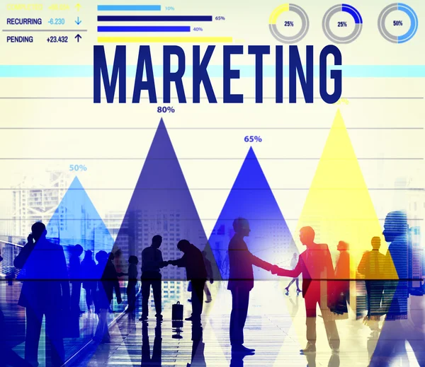 Marketing Pubblicizzare l'analisi — Foto Stock