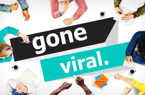 Социальная сеть Gone Vial — стоковое фото