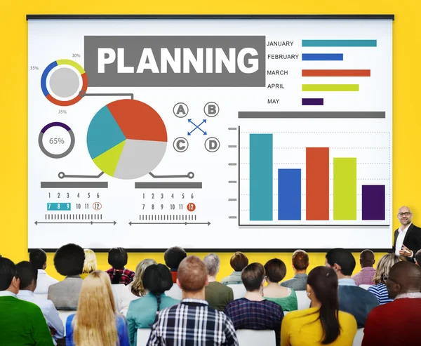 Plan de desarrollo de la barra de planificación Concepto de estrategia —  Fotos de Stock