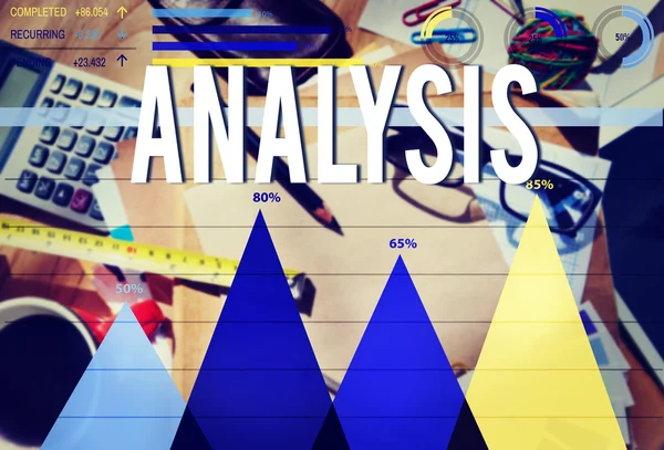 Analyse van plan informatie Concept — Stockfoto