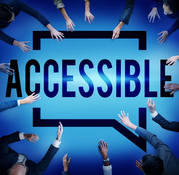 Concepto de acceso accesible y accesible — Foto de Stock