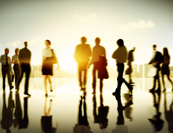 Business People walking — Stock Photo, Image