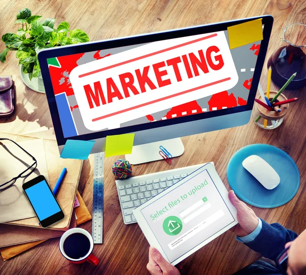 Estrategia de Marketing Concepto de Marca —  Fotos de Stock