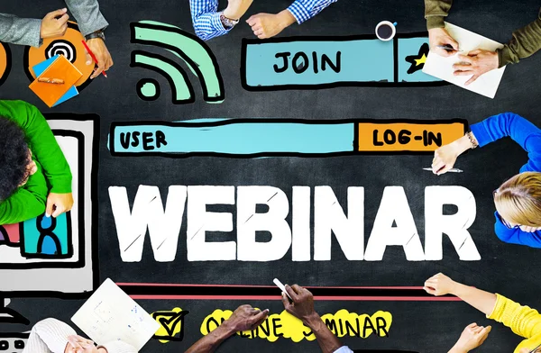 Online Webinar kavramı — Stok fotoğraf