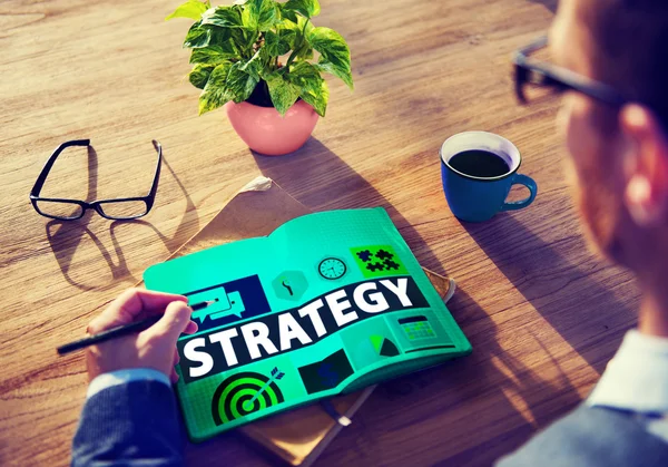 Strategie Teamwork visie Concept — Stockfoto