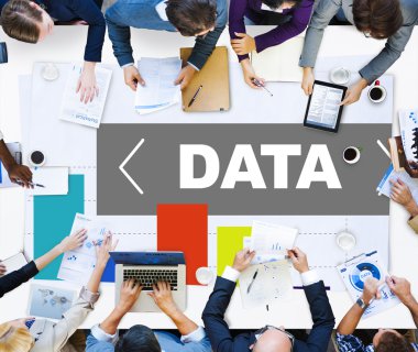 İş adamları ve veri Analytics grubu