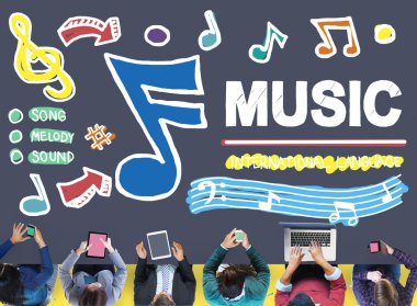 Müzik notlar şarkı