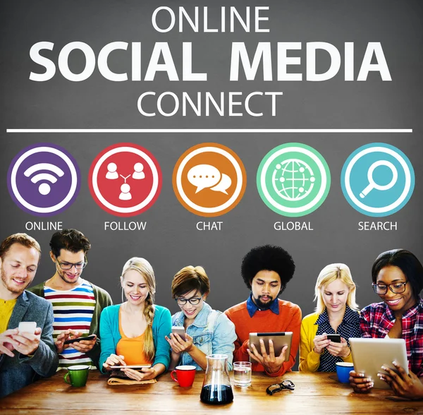 Online Social Media Connect — Zdjęcie stockowe