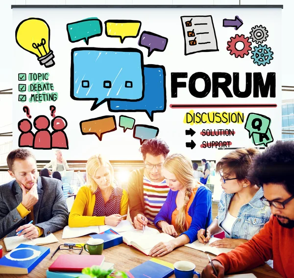 Forum Chat Messaggio — Foto Stock