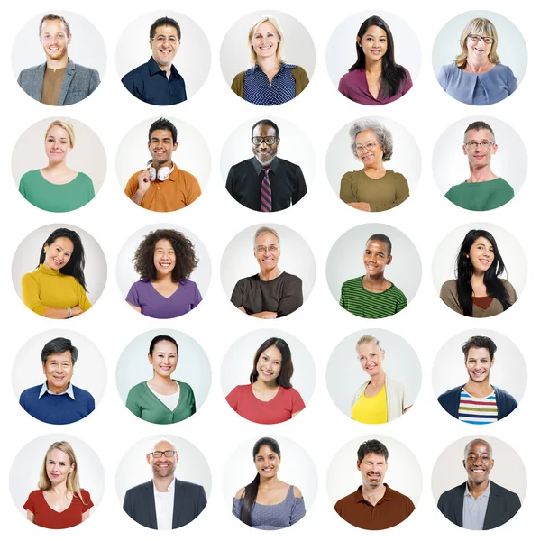 Menschen multiethnische Variation Konzept — Stockfoto