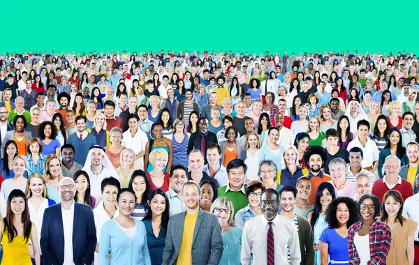 Gran grupo de personas de la diversidad — Foto de Stock