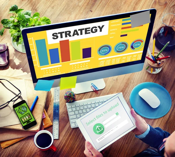 Strategie plán marketingové koncepce — Stock fotografie