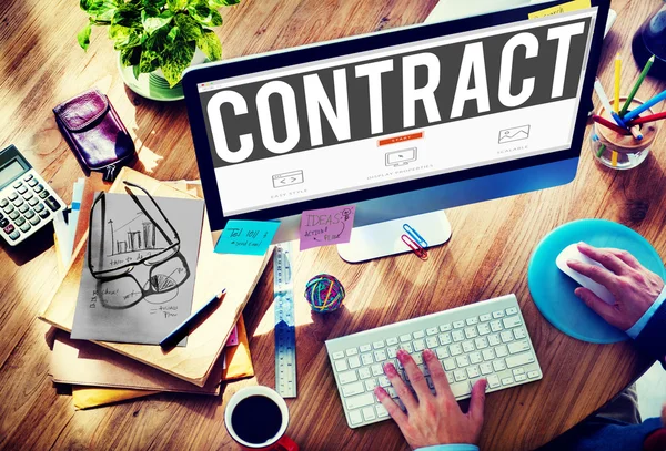 Contratto Contratto Accordo Concetto — Foto Stock