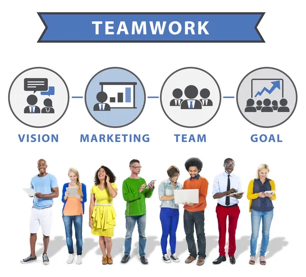 Verbinding Teamwork Concept — Stockfoto