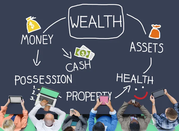 Wealth Money, Investment Growth Concept — Stock Photo, Image