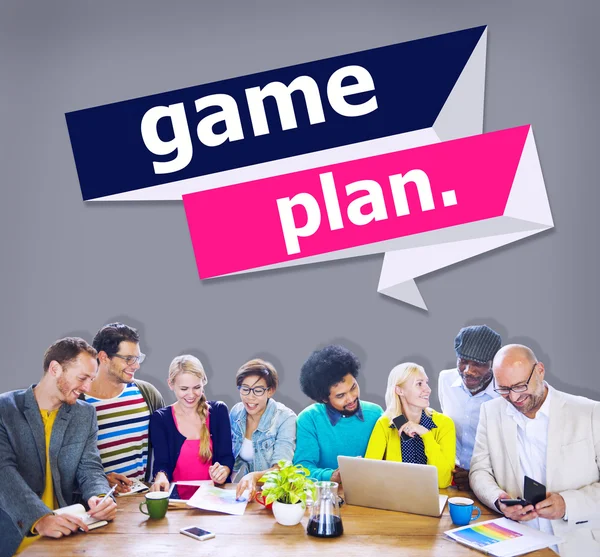 Spelplan strategie Concept — Stockfoto