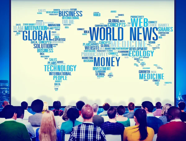 Dünya haber Küreselleşme kavramı — Stok fotoğraf