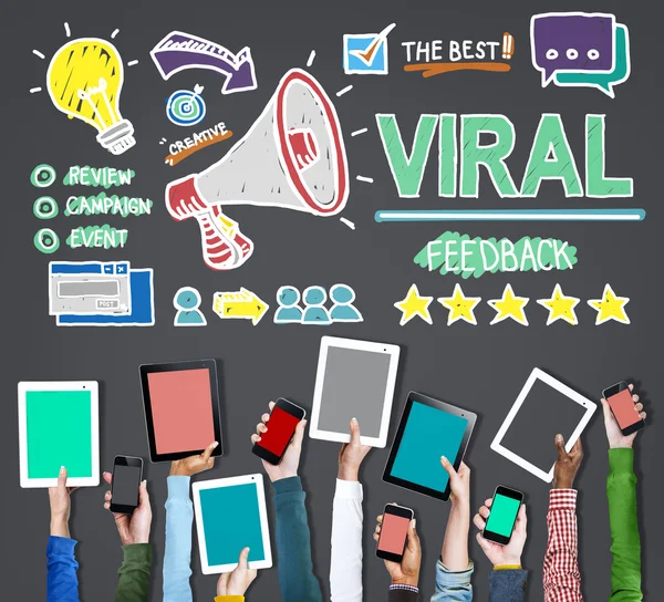 Marketing viral, Concepto de retroalimentación — Foto de Stock