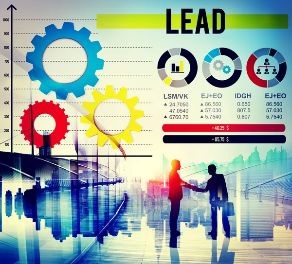 Lead autoriteit leiderschap Management Concept — Stockfoto