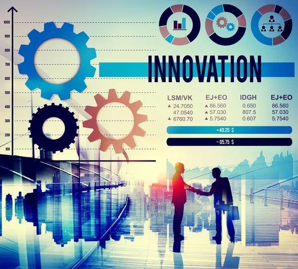 Concepto de progreso de la invención de la innovación — Foto de Stock