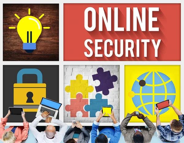 Concepto de seguridad online — Foto de Stock