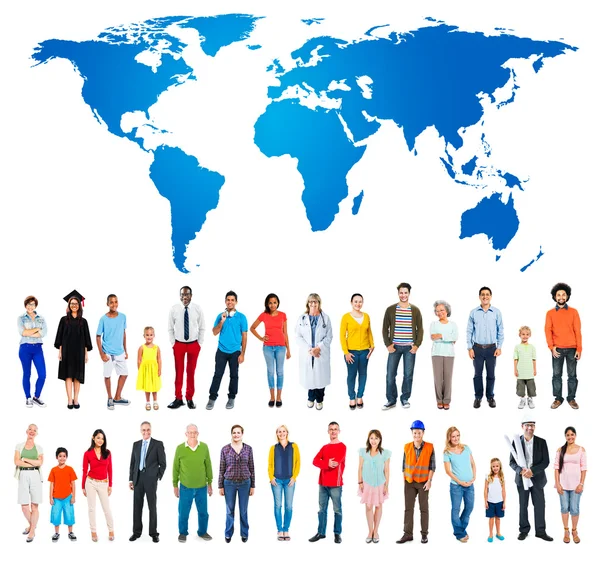 Diversity people standing together — Stock Photo, Image
