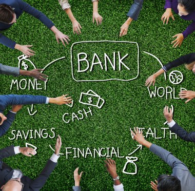 Banka finansal yatırım tasarruf para kavramı